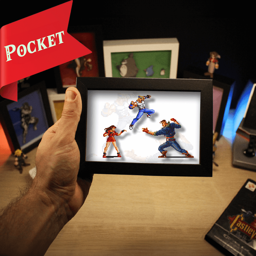 Pixel Art 3D – Sprites Streets of Rage – Déco Murale