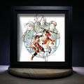 Dioramax - Cadre lumineux LED Suikoden | Déco Gaming-room | Tableau lumineux | Affiche jeux vidéo | Idée cadeau gamer | Retro-gaming