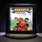 Diorama Advance Wars, déco gaming, cadre lumineux