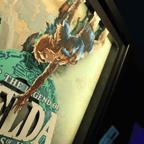 Dioramax - Cadre lumineux LED Zelda TOTK | Déco Gaming-room | Tableau lumineux | Affiche jeux vidéo | Idée cadeau gamer | Retro-gaming