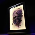 Dioramax - Cadre lumineux Mort | Déco Gaming-room | Tableau lumineux | Affiche jeux vidéo | Idée cadeau gamer | Retro-gaming