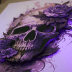 Dioramax - Cadre lumineux Mort | Déco Gaming-room | Tableau lumineux | Affiche jeux vidéo | Idée cadeau gamer | Retro-gaming