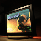 Dioramax - Cadre lumineux LED The Messenger | Déco Gaming-room | Tableau lumineux | Affiche jeux vidéo | Idée cadeau gamer | Retro-gaming
