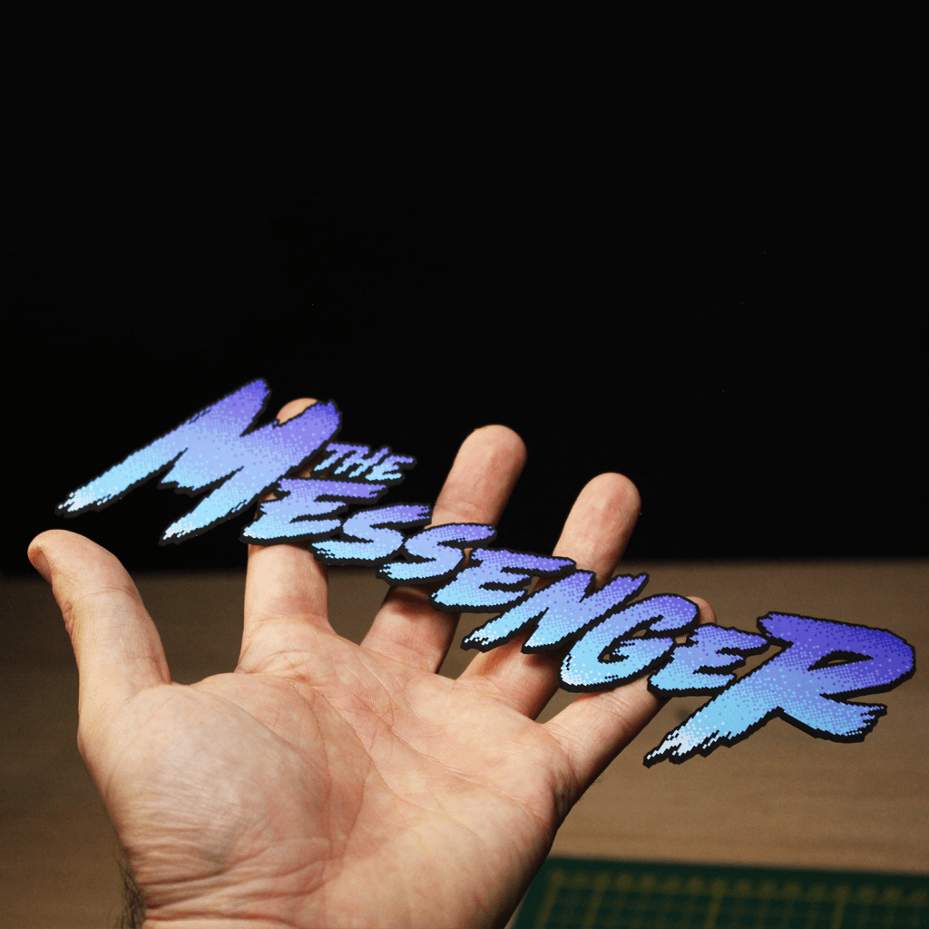 Dioramax - Cadre lumineux LED The Messenger | Déco Gaming-room | Tableau lumineux | Affiche jeux vidéo | Idée cadeau gamer | Retro-gaming