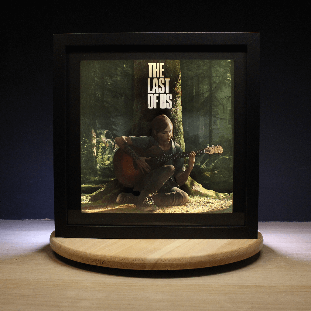 Dioramax - Cadre lumineux LED The last of us | Déco Gaming-room | Tableau lumineux | Affiche jeux vidéo | Idée cadeau gamer | Retro-gaming