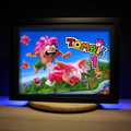 Dioramax - Cadre lumineux LED Tombi | Déco Gaming-room | Tableau lumineux | Affiche jeux vidéo | Idée cadeau gamer | Retro-gaming