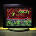 Dioramax - Cadre lumineux LED Tortues Ninja | Déco Gaming-room | Tableau lumineux | Affiche jeux vidéo | Idée cadeau gamer | Retro-gaming