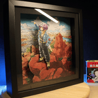 Dioramax - Cadre lumineux LED Dragon Ball Trunks | Déco Gaming-room | Tableau lumineux | Affiche jeux vidéo | Idée cadeau gamer | Retro-gaming