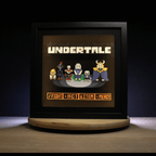 Dioramax - Cadre lumineux LED Undertale | Déco Gaming-room | Tableau lumineux | Affiche jeux vidéo | Idée cadeau gamer | Retro-gaming