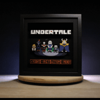Dioramax - Cadre lumineux LED Undertale | Déco Gaming-room | Tableau lumineux | Affiche jeux vidéo | Idée cadeau gamer | Retro-gaming