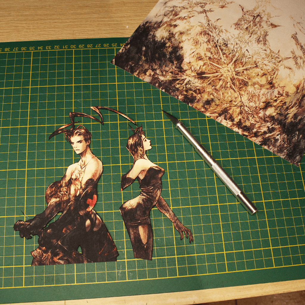 Dioramax - Cadre lumineux LED Vagrant Story | Déco Gaming-room | Tableau lumineux | Affiche jeux vidéo | Idée cadeau gamer | Retro-gaming