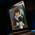 Dioramax - Cadre lumineux LED Dragon Ball | Déco Gaming-room | Tableau lumineux | Affiche jeux vidéo | Idée cadeau gamer | Retro-gaming