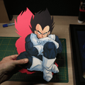 Dioramax - Cadre lumineux LED Dragon Ball | Déco Gaming-room | Tableau lumineux | Affiche jeux vidéo | Idée cadeau gamer | Retro-gaming