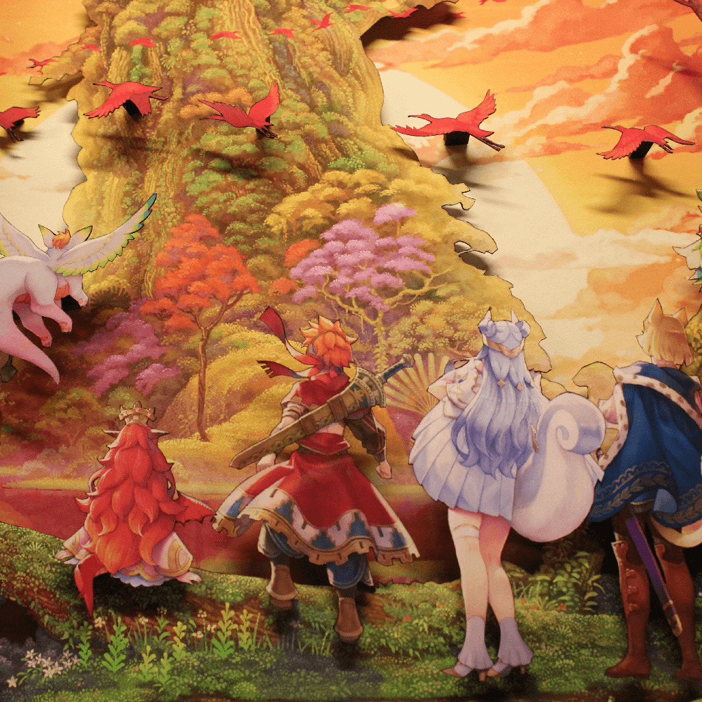 Dioramax - Cadre lumineux LED Vision of Mana | Déco Gaming-room | Tableau lumineux | Affiche jeux vidéo | Idée cadeau gamer | Retro-gaming