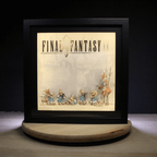 Dioramax - Cadre lumineux LED FF9 | Déco Gaming-room | Tableau lumineux | Affiche jeux vidéo | Idée cadeau gamer | Retro-gaming