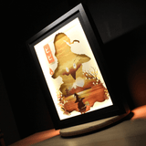 Diorama final fantasy 9, déco gaming, cadre lumineux
