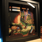 Dioramax - Cadre lumineux World of illussion | Déco Gamingroom | Tableau Final Fantasy VII | Affiche jeux vidéo | Idée cadeau gamer