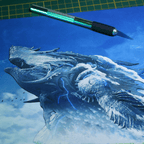 Dioramax - Cadre lumineux Xenoblade 2| Déco Gaming-room | Tableau lumineux | Affiche jeux vidéo | Idée cadeau gamer | Retro-gaming