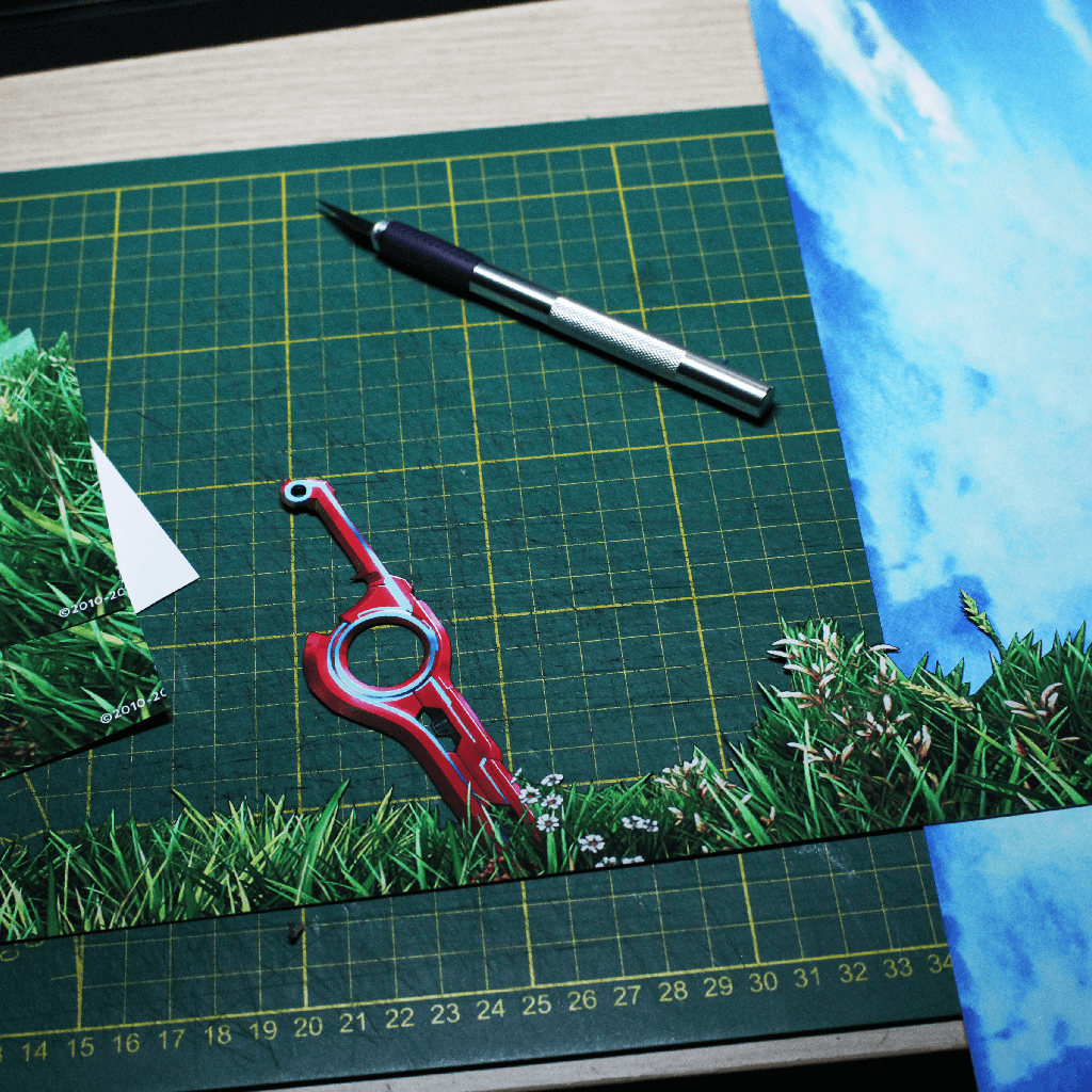 Dioramax - Cadre lumineux LED Xenoblade | Déco Gaming-room | Tableau lumineux | Affiche jeux vidéo | Idée cadeau gamer | Retro-gaming