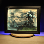 Dioramax - Cadre lumineux LED Xenoblade X | Déco Gaming-room | Tableau lumineux | Affiche jeux vidéo | Idée cadeau gamer | Retro-gaming