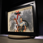 Dioramax - Cadre lumineux LED Xenogears | Déco Gaming-room | Tableau lumineux | Affiche jeux vidéo | Idée cadeau gamer | Retro-gaming