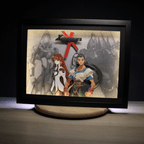 Dioramax - Cadre lumineux LED Xenogears | Déco Gaming-room | Tableau lumineux | Affiche jeux vidéo | Idée cadeau gamer | Retro-gaming