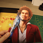 Dioramax - Cadre lumineux LED Yakuza 7 | Déco Gaming-room | Tableau lumineux | Affiche jeux vidéo | Idée cadeau gamer | Retro-gaming