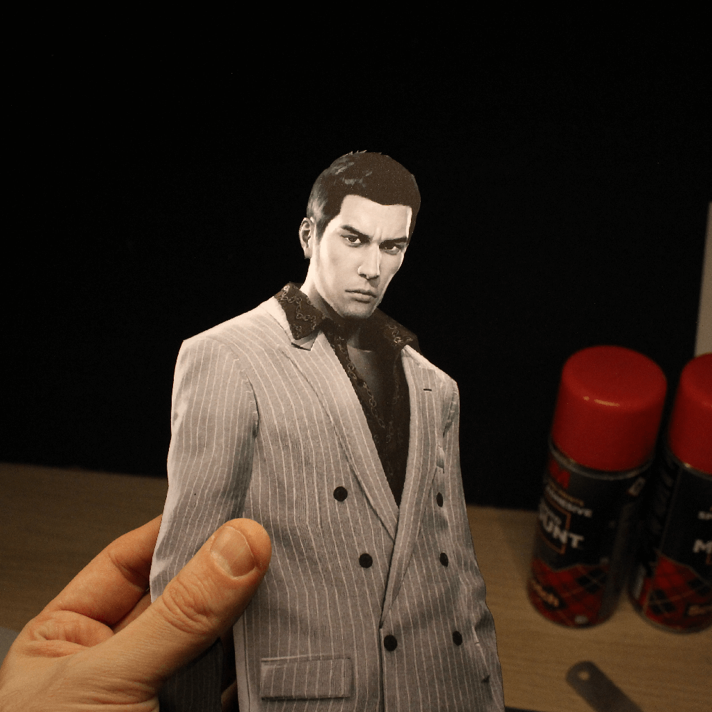 Dioramax - Cadre lumineux LED Yakuza 0 | Déco Gaming-room | Tableau lumineux | Affiche jeux vidéo | Idée cadeau gamer | Retro-gaming