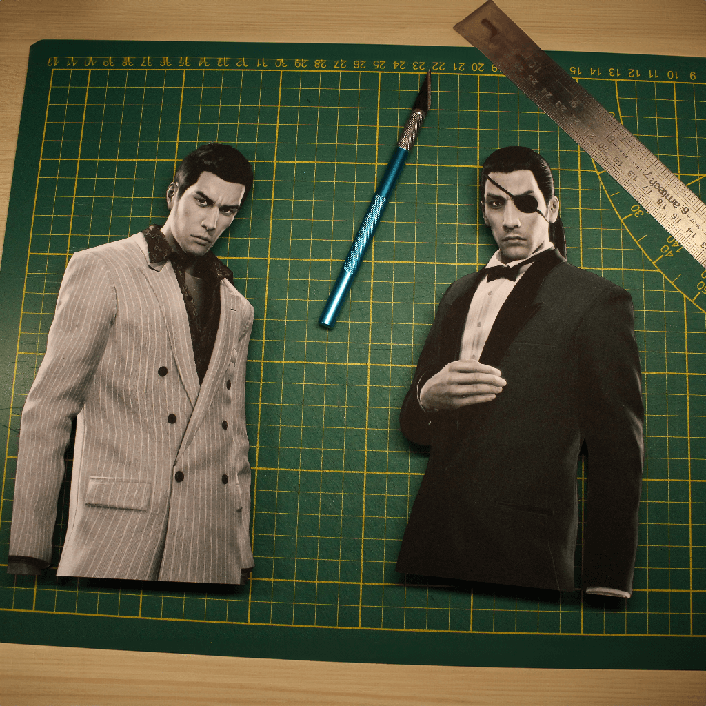 Dioramax - Cadre lumineux LED Yakuza 0 | Déco Gaming-room | Tableau lumineux | Affiche jeux vidéo | Idée cadeau gamer | Retro-gaming