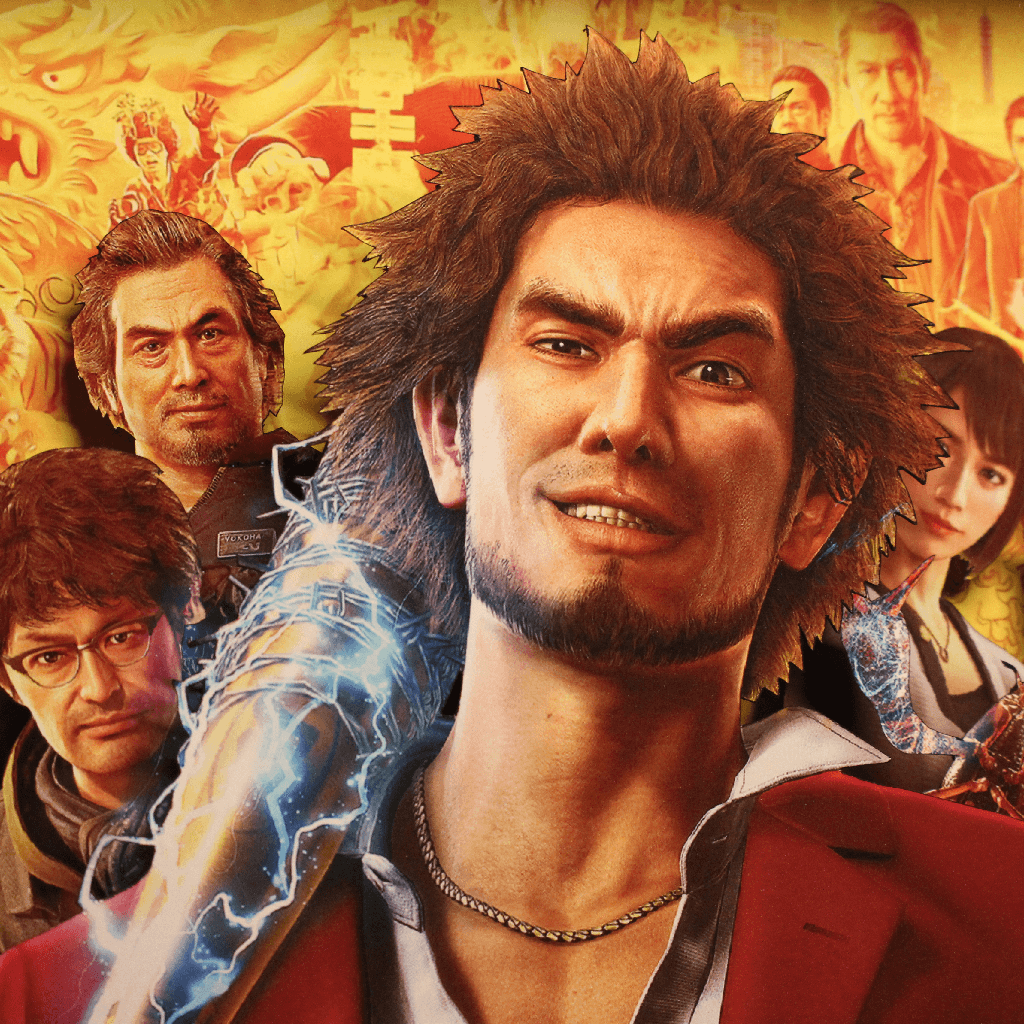 Dioramax - Cadre lumineux LED Yakuza 7 | Déco Gaming-room | Tableau lumineux | Affiche jeux vidéo | Idée cadeau gamer | Retro-gaming