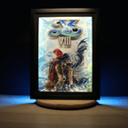 Dioramax - Cadre lumineux LED Ys 8 | Déco Gaming-room | Tableau lumineux | Affiche jeux vidéo | Idée cadeau gamer | Retro-gaming