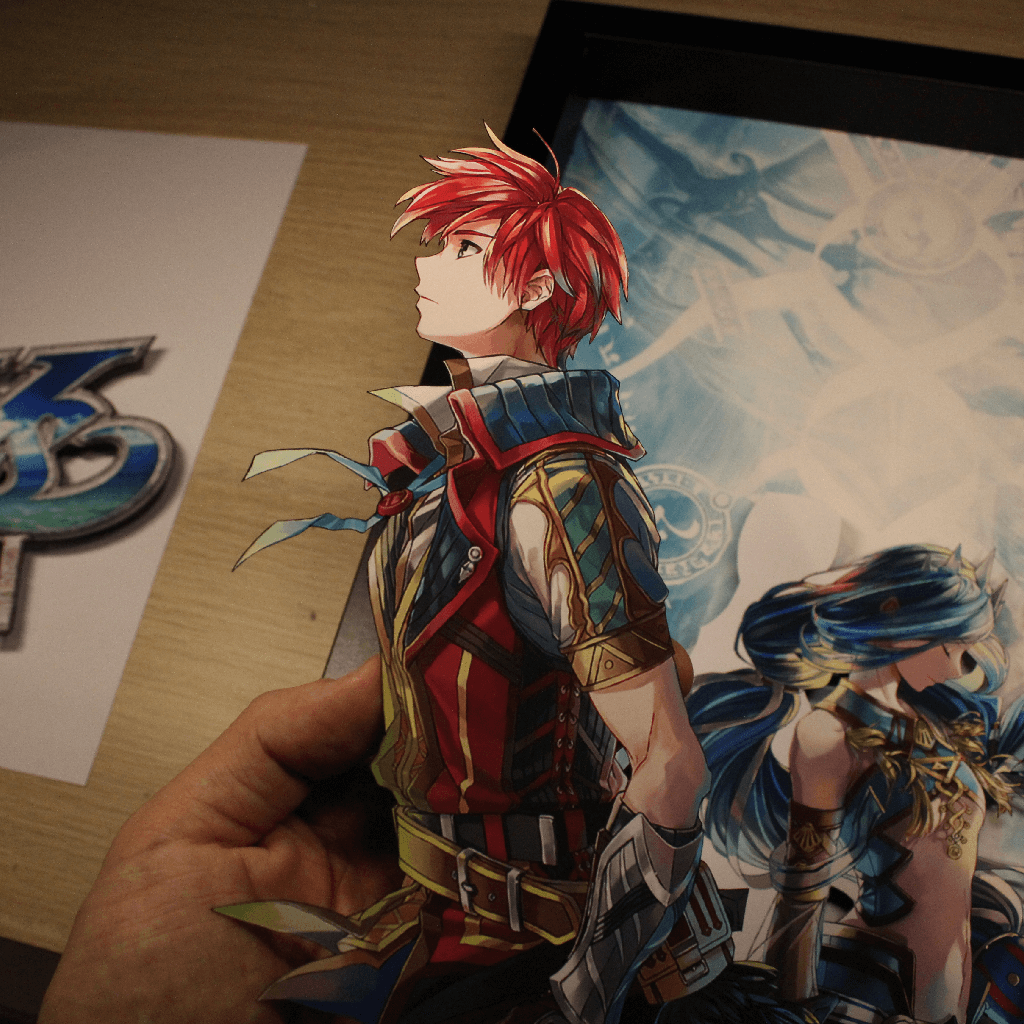 Dioramax - Cadre lumineux LED Ys 8 | Déco Gaming-room | Tableau lumineux | Affiche jeux vidéo | Idée cadeau gamer | Retro-gaming