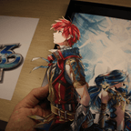 Dioramax - Cadre lumineux LED Ys 8 | Déco Gaming-room | Tableau lumineux | Affiche jeux vidéo | Idée cadeau gamer | Retro-gaming