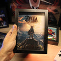 Dioramax - Cadre lumineux LED Zelda Breath of the wild | Déco Gaming-room | Tableau lumineux | Affiche jeux vidéo | Idée cadeau gamer | Retro-gaming