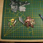 Dioramax - Cadre lumineux LED Zelda Spirits Tracks | Déco Gaming-room | Tableau lumineux | Affiche jeux vidéo | Idée cadeau gamer | Retro-gaming