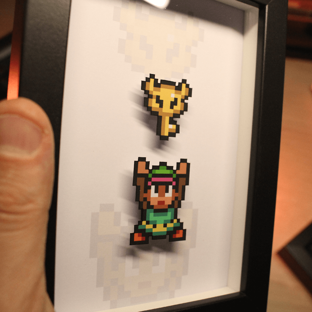 Dioramax - Cadre lumineux LED Zelda | Déco Gaming-room | Tableau lumineux | Affiche jeux vidéo | Idée cadeau gamer | Retro-gaming