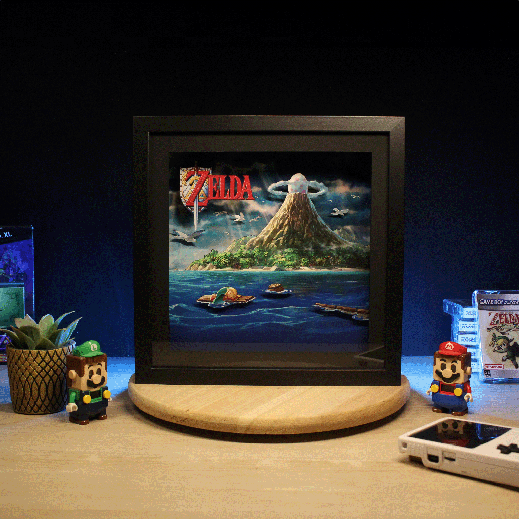 Cadre lumineux LED – Zelda : Link's Awakening – Déco Murale
