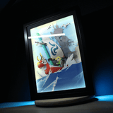 diorama Zelda windwaker, déco gaming room,déco gaming,cadre lumineux