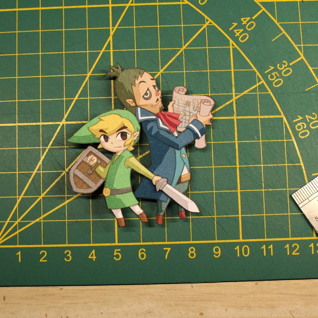 Dioramax - Cadre lumineux LED Zelda phantom hourglass | Déco Gaming-room | Tableau lumineux | Affiche jeux vidéo | Idée cadeau gamer | Retro-gaming