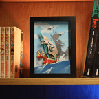 Dioramax - Cadre lumineux LED Zelda Windwaker | Déco Gaming-room | Tableau lumineux | Affiche jeux vidéo | Idée cadeau gamer | Retro-gaming
