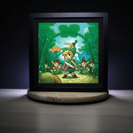 Diorama Zelda The Minish Cap, déco gaming, cadre lumineux