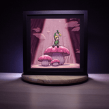 Diorama Zelda The Minish Cap, déco gaming, cadre lumineux