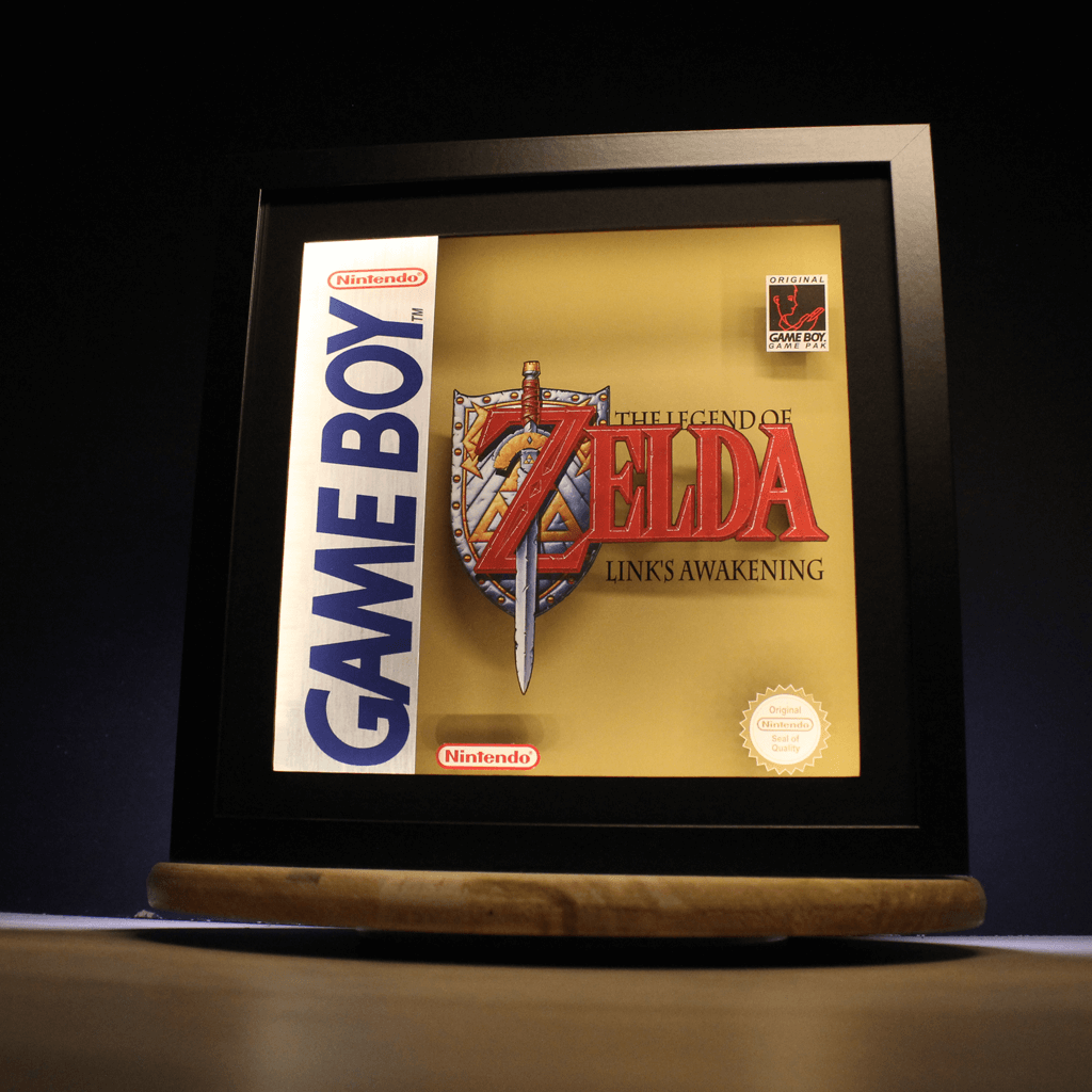 Dioramax - Cadre lumineux LED Link's awakening | Déco Gaming-room | Tableau lumineux | Affiche jeux vidéo | Idée cadeau gamer | Retro-gaming