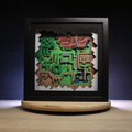 Dioramax - Cadre lumineux LED Zelda 3 Map | Déco Gaming-room | Tableau lumineux | Affiche jeux vidéo | Idée cadeau gamer | Retro-gaming