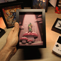 Dioramax - Cadre lumineux LED Zelda Minish Cap | Déco Gaming-room | Tableau lumineux | Affiche jeux vidéo | Idée cadeau gamer | Retro-gaming