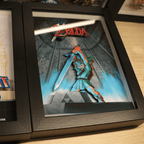 Dioramax - Cadre lumineux LED Zelda Ocarina | Déco Gaming-room | Tableau lumineux | Affiche jeux vidéo | Idée cadeau gamer | Retro-gaming