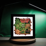 Shadowbox Zelda 3 Map pour Gaming room