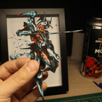 Dioramax - Cadre lumineux LED Z.O.E | Déco Gaming-room | Tableau Final Fantasy VII | Affiche jeux vidéo | Idée cadeau gamer | Retro-gaming
