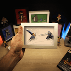 Dioramax - Cadre lumineux LED FF7 | Déco Gaming-room | Tableau lumineux | Affiche jeux vidéo | Idée cadeau gamer | Retro-gaming