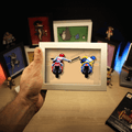 Dioramax - Cadre lumineux LED Road Rash | Déco Gaming-room | Tableau lumineux | Affiche jeux vidéo | Idée cadeau gamer | Retro-gaming